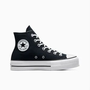 Converse Women's Black and White High-Top Sneakers